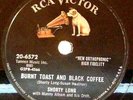 X RARE 1956 78 rpm SHORTY LONG Burnt Toast And Black Coffee VACATION ROCK 6572