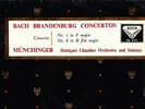 SXL 2125 WBG ED1 UK - BACH - BRANDENBURG CONCERTOS 1 & 6 - MUNCHINGER VG+/EX