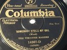 1928 HOT JAZZ WITH SCAT 78RPM THE WHOOPEE MAKERS FRED HALL SOMEBODY STOLE MY GAL