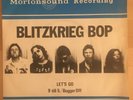 BLITZKRIEG BOP - LET'S GO - MORTONSOUND - FIRST RELEASE - SUPER RARE - EX/EX-