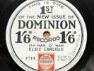 ELSIE CARLISLE - ‘MY MAN O’ WAR’ RARE 1929 DOMINON 78 - HOT BACKING
