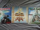 3 Iron Maiden 12-Inch Vinyl Singles Clairvoyant Aces High 2 Minutes to Midnight