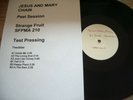 JESUS AND MARY CHAIN PEEL SESSION WHITE LABEL TEST PRESSING VINYL LP RECORD 1991