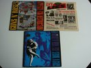 Guns N' Roses Set of 3 Vinyl LPs Appetite For Destruction, GNR Lies, Illusion II