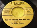 Hear Rare Gritty R&B 45 : The Miller Sisters   Pop Your Finger   Glodis 1003