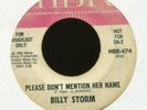 BILLY STORM Please Don't Mention Her Name on HBR Promo Northern Soul 45 Hear