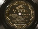 JAZZ JELLY ROLL MORTON Fussy Mabel / Ponchatrain VICTOR 38125     Hear