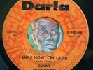 HEAR Sunny & Sunliners 45 Smile Now Cry/Put Me In Jail DARLA chicano soul R&B