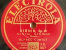 Cortot. Chopin (Etudes op. 10). Elec DB 2027-9 (3). NM(-)