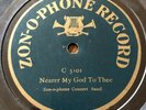 1903 Zon-O-Phone Concert Band 5101 9” 8 3/4” Single Sided 78 RPM Zonophone Hymn