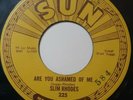 45rpm record RARE  SLIM RHODES SUN 225 ROCKABILLY 'HOUSE OF SIN'