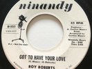 NORTHERN SOUL Roy Roberts GOT TO HAVE YOUR LOVE Ninandy 45 very rare