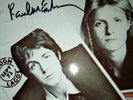 Paul McCartney original autograph on Band on the run vinyl album back cover 