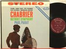 SR 90212 RFR 1/3 Music of Chabrier, Paray, Detroit Symphony Orchestra Mercury