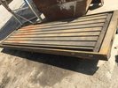 TEE SLOT MACHINE BED 9 FEET LONG 3 FEET WIDE EXCELLENT CONDITION VERY HEAVEY