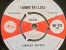 Shenley Duffus - I Know The Lord / Tommy McCook - SKA-BA - Island  Reggae  Roots