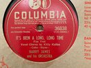 HARRY JAMES IT'S BEEN A LONG, LONG TIME 78 RPM RECORD AVENGERS ENDGAME VG++
