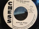 HOWLIN WOLF 45 I’ve Been Abused / Airplane Man CHESS PROMO CLASSIC BLUES WLP