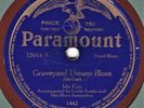 PRE WAR BLUES   Ida Cox : Graveyard Dream Blues   Paramount 12044   78 RPM (V+)