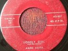 DOO WOP 45 ANNE KEITH (GRP) Memo 897 LONELY GIRL/LOVER'S PRAYER