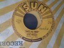 Original Elvis Sun 45 push marks 209 That's All Right Blue Moon of Kentucky