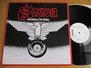 SAXON – WHEELS OF STEEL  white label   PROMO  Japan  NWOBHM  IRON MAIDEN