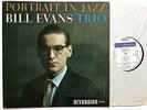 BILL EVANS Portrait In Jazz Riverside UK  Ex+ Jazz LP