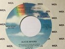 modern soul boogie 45 ALICIA MYERS “I Want To Thank You” MCA orig ’82 NM HEAR