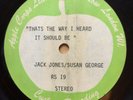 APPLE ACETATE Jack Jones Susan George Thats The Way I Heard It Should Be BEATLES