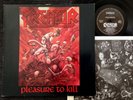 KREATOR . pleasure to kill LP 1.Press 1986 Slayer Sodom Bathory Metallica Venom