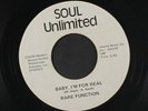 RARE FUNCTION: Disco Function / Baby, I'm For Real 45 (clean ) Funk