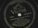 Victor C 28 Disc 36206 FATS WALLER: Honeysuckle Rose/Blue, Turning Grey Over You