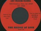 LOST WEEKEND: The Bridge Of Love / Instrumental 45 (red label, killer Crossove