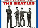 THE BEATLES Swan S-4152 She Loves You Blue Vinyl  Fantasy Sleeve