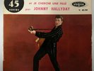JOHNNY HALLYDAY Souvenirs 45T jukebox Vogue SP V45-741 RARE avec CENTREUR Rouge