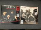 Queen Greatest Hits HMV Red Vinyl and The Works Clear Vinyl