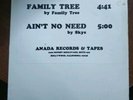 Rare Disco SKYE/FAMILY TREE Ain't No Need/Family Tree 12
