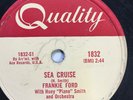 FRANKIE FORD ON 78 RPM QUALITY 1832 CANADA  ROBERTA,SEA CRUISE  VG+