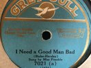 MISS FRANKIE GREY GULL 7021 BLUES 78 RPM V/V- EUBIE BLAKE