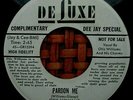 Hear Otis Williams & Charms Promo 45 RPM on Deluxe 1956 Pardon Me (Doo Wop) VG+