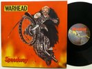 WARHEAD Speedway LP MINT- Belgium press Mausoleum 1985 Heavy Metal  Rp216