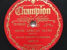 1931 JIMMY BLYTHE STATE STREET RAMBLERS - CHAMPION 78 - SOUTH AFRICAN BLUES E/E-