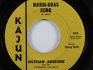 Zydeco 45 NATHAN ABSHIRE Mardi-Gras Song KAJUN HEAR
