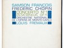 CCA 1066 SAMSON FRANCOIS Chopin piano concerto 1 FR COLUMBIA DELUXE STEREO LP