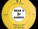 rare yellow Beatles 45 Do You Want To Know A Secret Thank Girl VJ-587 Italy  mp3