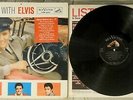 ELVIS PRESLEY w/STICKER RECORD EX+ A Date With Elvis ORIG 1959 US RCA VICTOR LP