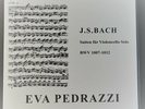 EVA PEDRRAZI ' J.S BACH. SUTEN FUR VIOLON CELLO ' PRIVATE .LIMITED 42/300, NM