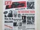 GUNS N' ROSES Lies 1st press vinyl LP with uncensored inner sleeve Geffen WX 218