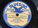 Bluebird 6148 Allen Brothers ROLL DOWN THE LINE 78 rpm Country 1930/32 Memphis E