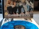 LED ZEPPELIN RIVERSIDE BLUES ON SWIRLY BLUE VINYL HAS PRINTED INNER SLEEVE